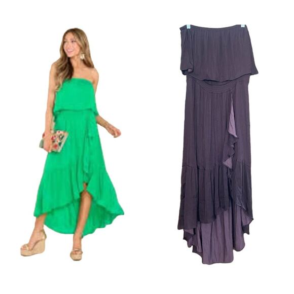 NAKED ZEBRA *Plum Purple* Boho Midi Dress FEMININE ROMANTIC 70's RETRO - Picture 1 of 8
